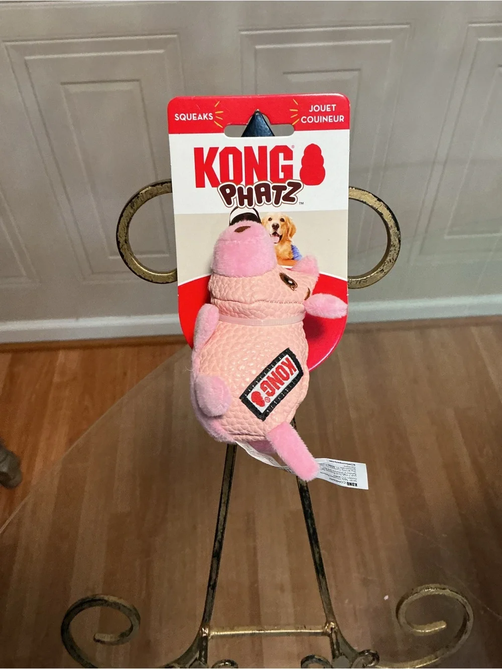 Brand New Kong Dog Phatz Pig sz. Small New! 4” With Squeaker